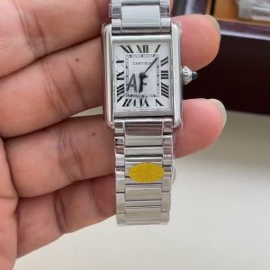 AF Cartier Tank New Model / Small Size 29.5mm x 22mm Quartz / Swiss Quartz Movement
